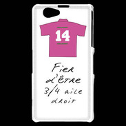 Coque Sony Xperia Z1 Compact 3/4 aile droit Bonus offensif-défensif Blanc