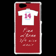 Coque Sony Xperia Z1 Compact 3/4 aile droit Bonus offensif-défensif Rouge