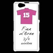 Coque Sony Xperia Z1 Compact 3/4 arrière Bonus offensif-défensif Blanc