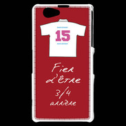 Coque Sony Xperia Z1 Compact 3/4 arrière Bonus offensif-défensif Rouge