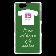 Coque Sony Xperia Z1 Compact 3/4 arrière Bonus offensif-défensif Vert