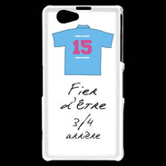 Coque Sony Xperia Z1 Compact 3/4 arrière Bonus offensif-défensif Blanc 2