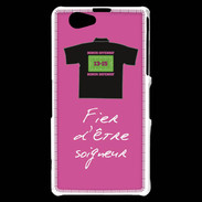 Coque Sony Xperia Z1 Compact Soigneur Bonus offensif-défensif Rose 2