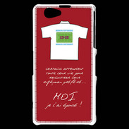 Coque Sony Xperia Z1 Compact Moi je l'ai épousé Bonus offensif-défensif Rouge