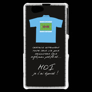 Coque Sony Xperia Z1 Compact Moi je l'ai épousé Bonus offensif-défensif Noir 2