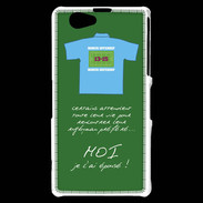 Coque Sony Xperia Z1 Compact Moi je l'ai épousé Bonus offensif-défensif Vert 2