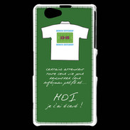 Coque Sony Xperia Z1 Compact Moi je l'ai élevé Bonus offensif-défensif Vert