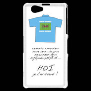 Coque Sony Xperia Z1 Compact Moi je l'ai élevé Bonus offensif-défensif Blanc 2