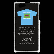 Coque Sony Xperia Z1 Compact Moi je l'ai élevé Bonus offensif-défensif Noir 2