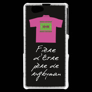 Coque Sony Xperia Z1 Compact Père de rugbyman Bonus offensif-défensif Noir