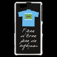 Coque Sony Xperia Z1 Compact Père de rugbyman Bonus offensif-défensif Noir 2