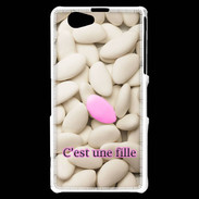 Coque Sony Xperia Z1 Compact Dragée C'est une fille PR