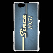 Coque Sony Xperia Z1 Compact Since 1951 Bleu