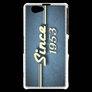 Coque Sony Xperia Z1 Compact Since 1953 Bleu