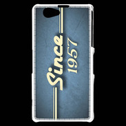 Coque Sony Xperia Z1 Compact Since 1957 Bleu