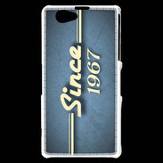 Coque Sony Xperia Z1 Compact Since 1967 Bleu