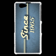 Coque Sony Xperia Z1 Compact Since 1965 Bleu
