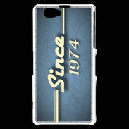 Coque Sony Xperia Z1 Compact Since 1974 Bleu