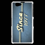 Coque Sony Xperia Z1 Compact Since 1977 Bleu