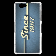 Coque Sony Xperia Z1 Compact Since 1987 Bleu