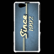 Coque Sony Xperia Z1 Compact Since 1992 Bleu