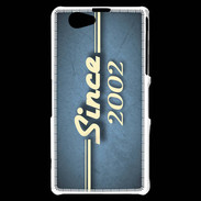 Coque Sony Xperia Z1 Compact Since 2002 Bleu