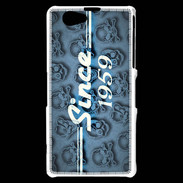 Coque Sony Xperia Z1 Compact Since crane bleu 1959