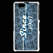 Coque Sony Xperia Z1 Compact Since crane bleu 1951