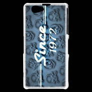 Coque Sony Xperia Z1 Compact Since crane bleu 1972