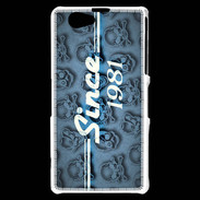 Coque Sony Xperia Z1 Compact Since crane bleu 1981