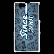 Coque Sony Xperia Z1 Compact Since crane bleu 2001