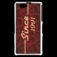 Coque Sony Xperia Z1 Compact Since crane rouge 1991