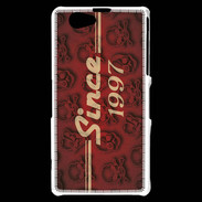 Coque Sony Xperia Z1 Compact Since crane rouge 1997