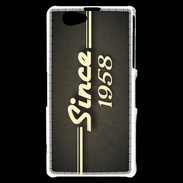 Coque Sony Xperia Z1 Compact Since 1958 gris
