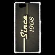 Coque Sony Xperia Z1 Compact Since 1968 gris