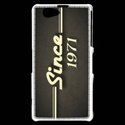 Coque Sony Xperia Z1 Compact Since 1971 gris
