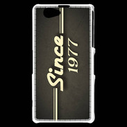 Coque Sony Xperia Z1 Compact Since 1977 gris