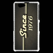 Coque Sony Xperia Z1 Compact Since 1976 gris