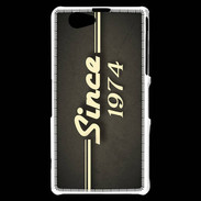 Coque Sony Xperia Z1 Compact Since 1974 gris