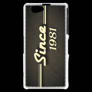 Coque Sony Xperia Z1 Compact Since 1981 gris