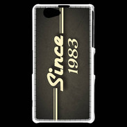 Coque Sony Xperia Z1 Compact Since 1983 gris