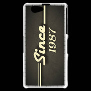 Coque Sony Xperia Z1 Compact Since 1987 gris
