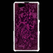 Coque Sony Xperia Z1 Compact Skull and bones Rose