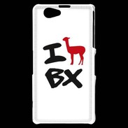 Coque Sony Xperia Z1 Compact Lama de bordeaux