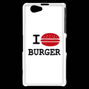 Coque Sony Xperia Z1 Compact I love Burger