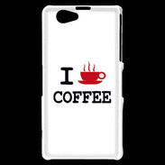 Coque Sony Xperia Z1 Compact I love Coffee