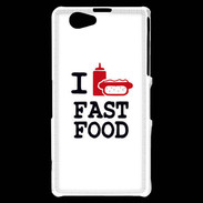 Coque Sony Xperia Z1 Compact I love Fast Food