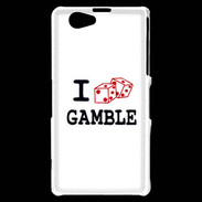 Coque Sony Xperia Z1 Compact I love Gamble