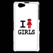 Coque Sony Xperia Z1 Compact I love Girl