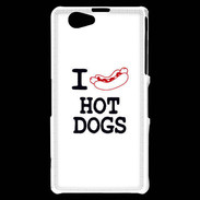 Coque Sony Xperia Z1 Compact I love Hot Dogs